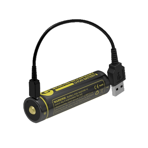 Batterie Nitecore NL1834R 18650 3400mAh Li-ion port micro USB