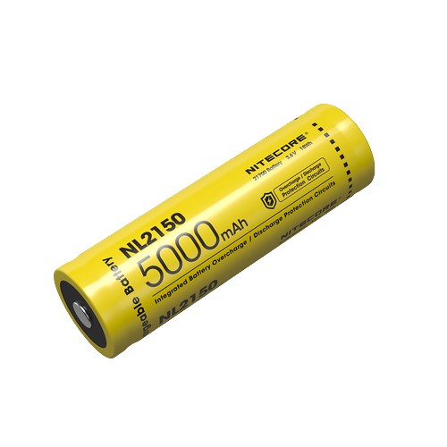 Batterie Nitecore NL2150 21700 - 5000mAh 3.6V protégée Li-ion