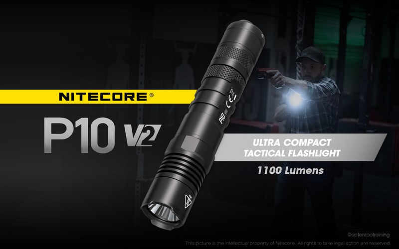 Lampe Torche Tactique Nitecore P10i 1800Lumens, flash aveuglante