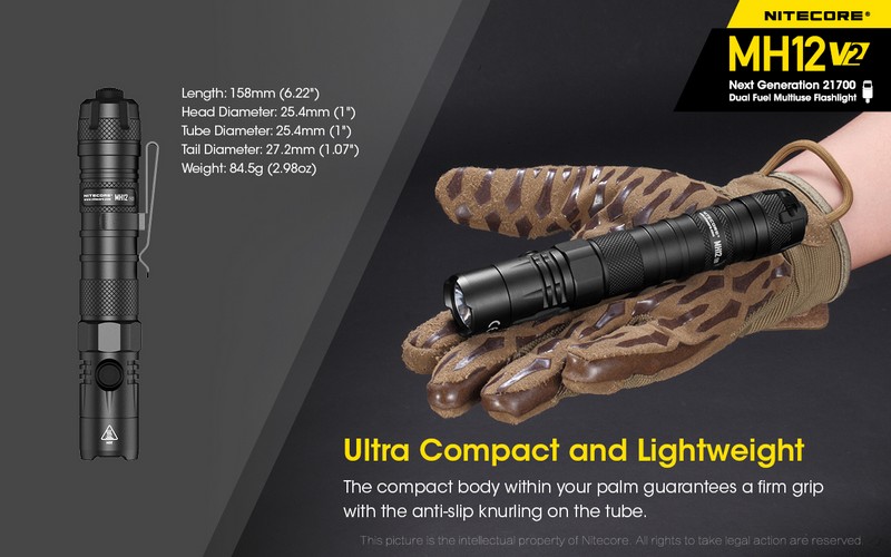 NiteCore lampe de poche P12 nouvelle lampe de poche tactique-1200  lumen-noir acheter?