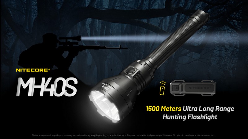 Lampe Torche Nitecore MH40S – 1500 Lumens chasse, longue portée