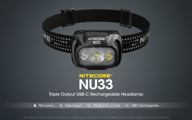 Lampe Frontale Nitecore NU33 - 700 Lumens