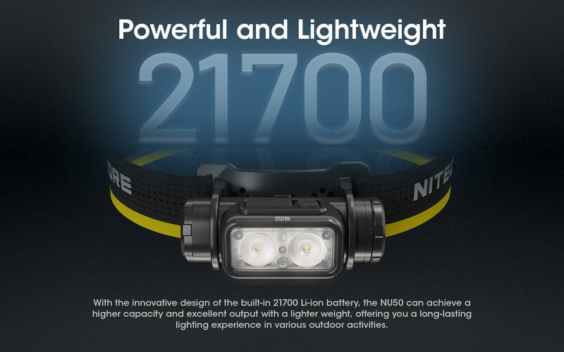 Nitecore Lampe frontale NU43 1400 lumens