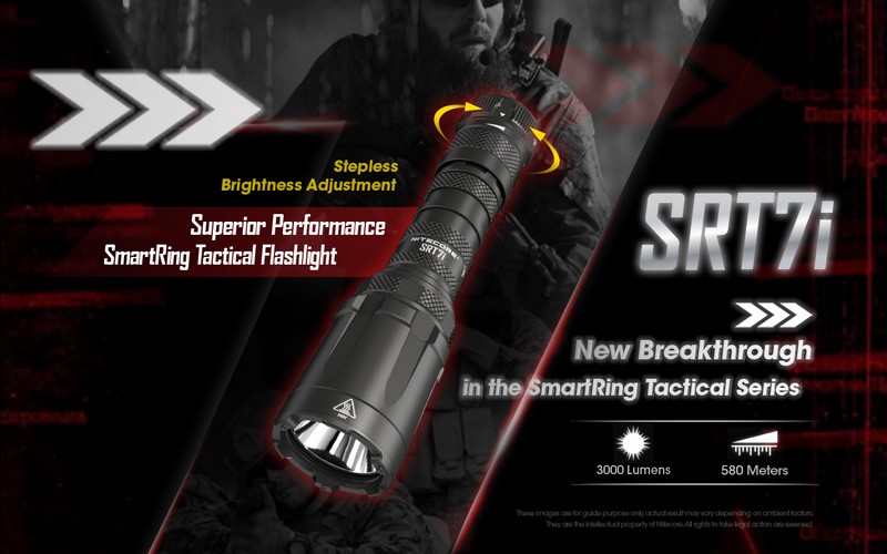 Lampe Torche Nitecore SRT7i - 3000 Lumens