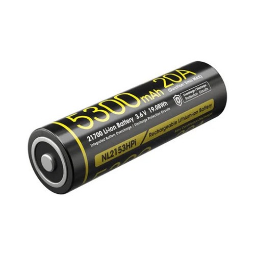 Batterie Nitecore NL2153 HPI 21700 – 5300mAh 3.6V protégée Li-ion