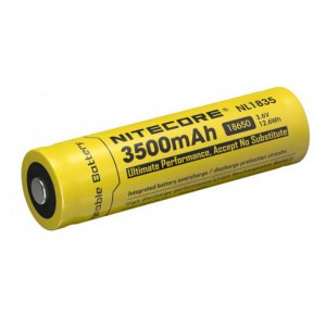 Batterie Nitecore NL1835 18650 - 3500mAh 3.6V protégée Li-ion