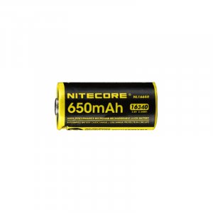 Batterie Nitecore NL1665R 16340 - 650mAh rechargeable USB