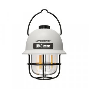 Lanterne rétro multifonction Nitecore LR40 Blanche – 100 Lumens – Rechargeable USB-C