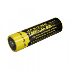 Batterie Nitecore NL1410 14500 - 1000mAh 3.7V protégée Li-ion
