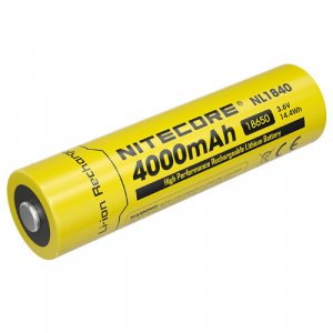 Batterie Nitecore NL1840 18650 - 4000mAh 3.6V protégée Li-ion